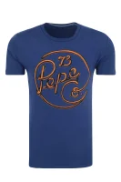 t-shirt meidinger | slim fit Pepe Jeans London 	modra	